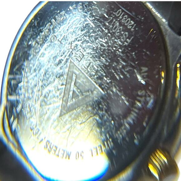 Vintage Fossil Watch Womens Arkitekt Stainless Steel Black Dial Rhinestone WORKS - Picture 10 of 11